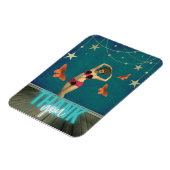 ヴィンテージお洒落ダンサーのアートを変更ありがとう マグネット (左側)