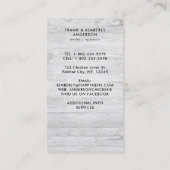 ヴィンテージお洒落ファームフレッシュエッグズチキンヘン 名刺 (裏面)