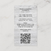 ヴィンテージお洒落ファーム生卵チキンQRコード 名刺 (裏面)