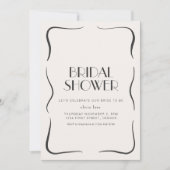 ヴィンテージお洒落ブライダルシャワー招待状 招待状 (正面)