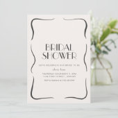ヴィンテージお洒落ブライダルシャワー招待状 招待状 (スタンド正面)