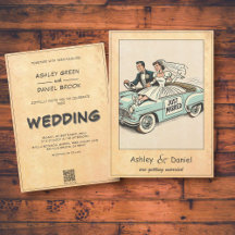 ヴィンテージお洒落レトロ結婚たった今結婚しました漫画