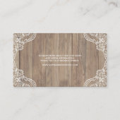 ヴィンテージお洒落レースオールドバ結婚ーンのウェブサイト 名刺 (正面)