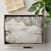 ヴィンテージお洒落妖精の植物性フローラスケッチ 薄葉紙 (ギフト)