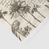 ヴィンテージお洒落妖精の植物性フローラスケッチ 薄葉紙 (詳細)