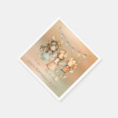 ヴィンテージお洒落妖精ガールバースデーパーティー スタンダードカクテルナプキン (角)