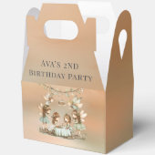 ヴィンテージお洒落妖精ガールバースデーパーティー フェイバーボックス (見開き)