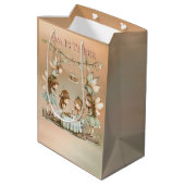 ヴィンテージお洒落妖精ガールバースデーパーティー ミディアムペーパーバッグ (裏面アングル)