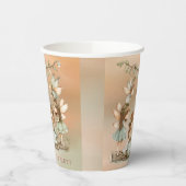 ヴィンテージお洒落妖精ガールバースデーパーティー 紙コップ (左)