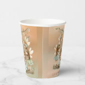 ヴィンテージお洒落妖精ガールバースデーパーティー 紙コップ (右)