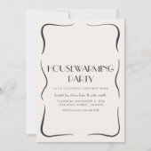 ヴィンテージお洒落引っ越し祝いパーティーパーティー招待状 招待状 (正面)