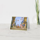 ヴィンテージお洒落林の子ども サンキューカード (正面)