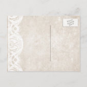 ヴィンテージお洒落熱気球の日付の保存 案内ポストカード (裏面)