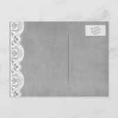 ヴィンテージお洒落熱気球の日付の保存 案内ポストカード (裏面)