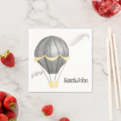 ヴィンテージお洒落熱気球 スタンダードカクテルナプキン (インサイチュ)