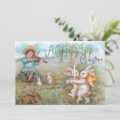 ヴィンテージお洒落踊りイースターバニー シーズンカード (スタンド正面)