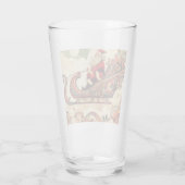 ヴィンテージお洒落/サンタ/クリスマス タンブラーグラス (裏面)