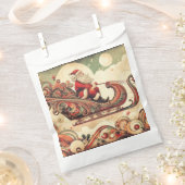 ヴィンテージお洒落/サンタ/クリスマス フェイバーバッグ (クリップ留めされた状態)