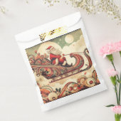 ヴィンテージお洒落/サンタ/クリスマス フェイバーバッグ (封をした状態)