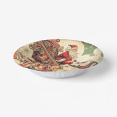 ヴィンテージお洒落/サンタ/クリスマス ペーパーボウル (傾斜あり)