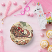 ヴィンテージお洒落/サンタ/クリスマス ペーパーボウル (パーティー)