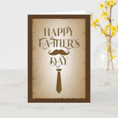 ヴィンテージお父さんの日帰りグリーティングカード カード (黄色い花)