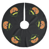 ヴィンテージかかしブラシ仕上げポリエステルツリースカート ブラッシュドポリエステルツリースカート (正面)