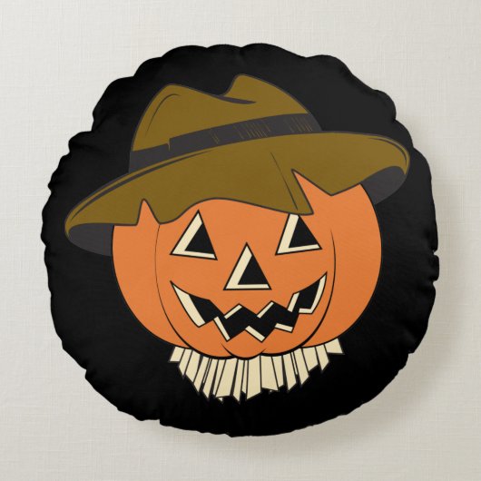 ヴィンテージかかし円枕 ラウンドクッション (正面)