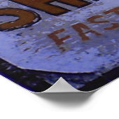 ヴィンテージかき氷標識 ポスター (角)