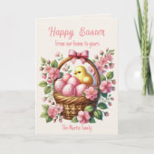 ヴィンテージかご雛エッグ写真 シーズンカード (正面)