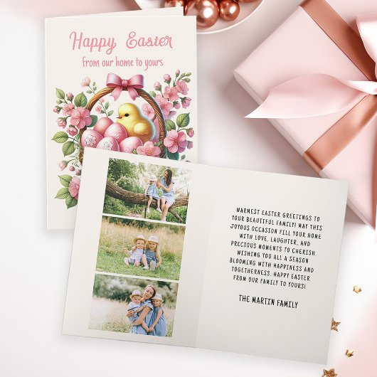 ヴィンテージかご雛エッグ写真 シーズンカード