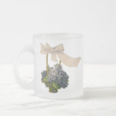 ヴィンテージかご フロストグラスマグカップ (左)