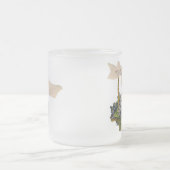 ヴィンテージかご フロストグラスマグカップ (中央)