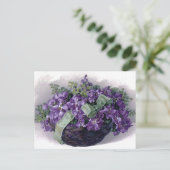 ヴィンテージかご ポストカード (スタンド正面)