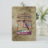 ヴィンテージかご 招待状 (スタンド正面)