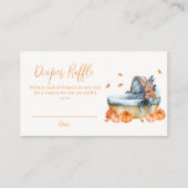 ヴィンテージかぼちゃくちゃベビーシャワー エンクロージャーカード (正面)