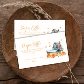 ヴィンテージかぼちゃくちゃベビーシャワー エンクロージャーカード