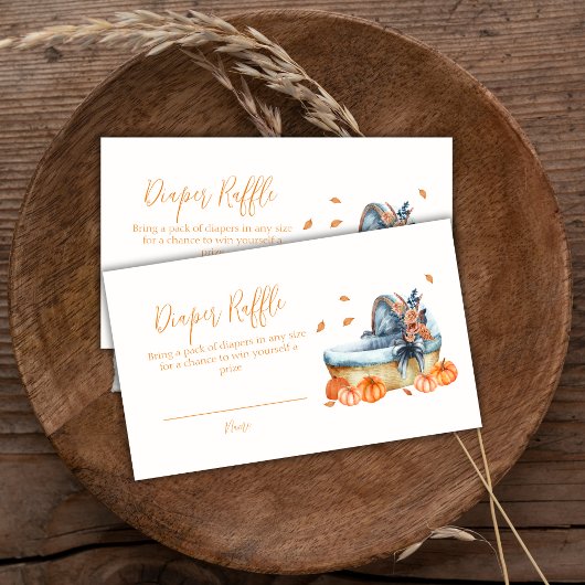 ヴィンテージかぼちゃくちゃベビーシャワー エンクロージャーカード