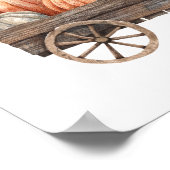 ヴィンテージかぼちゃカート ポスター (角)