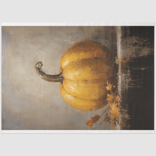 ヴィンテージかぼちゃティッシュペーパーデクページ 薄葉紙 (正面)