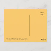 ヴィンテージかぼちゃラベルイラストレーション – はがき (裏面)