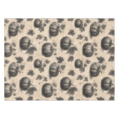 ヴィンテージかぼちゃ及びつる植物版木、銅版、版画パターン(2) テーブルクロス (正面(横))