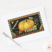 ヴィンテージかぼちゃ広告缶詰シール 長方形シール (封筒)