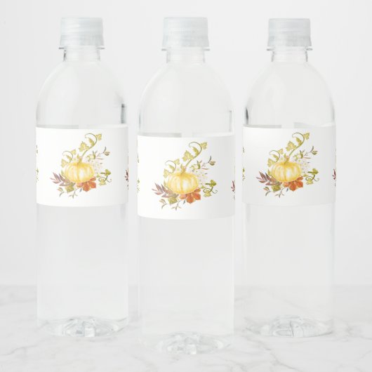 ヴィンテージかぼちゃ感謝祭素朴秋 ペットボトルラベル (ボトル)