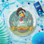 ヴィンテージかぼちゃ感謝祭素朴秋 ペーパープレート (パーティー)