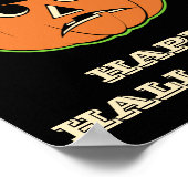 ヴィンテージかぼちゃ魔女ポスター ポスター (角)