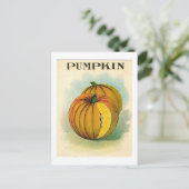 ヴィンテージかぼり種子パケットのはがき ポストカード (スタンド正面)