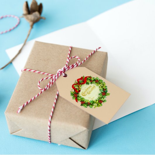 ヴィンテージからクリスマス ギフトタグ