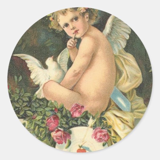 ヴィンテージからバレンタイン ラウンドシール (正面)