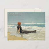 ヴィンテージから夏はがき[文字2] ポストカード (正面/裏面)